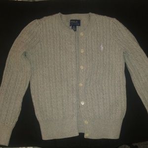 Gray little girls sweater